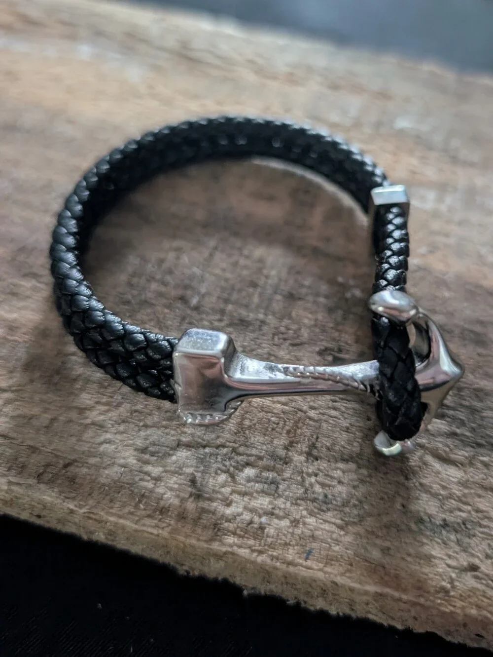 Men's Adornia Stainless Steel Braided Hook Bracelet